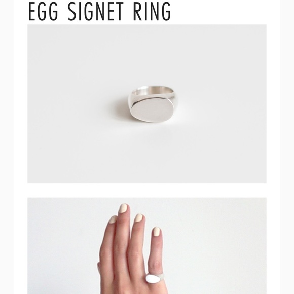 Egg Signet Ring - Picture 9 of 9
